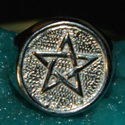 ANELLO PENTAGRAMMA GRANDERG.925/1000 APERTO