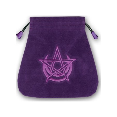 BAG WICCA RICAMATA IN VELLUTO