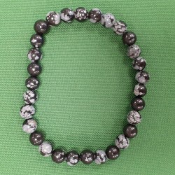 BRACCIALE IN OSSIDIANA FIOCCO DI NEVE