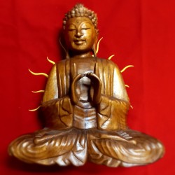 BUDDA IN LEGNO CM 30