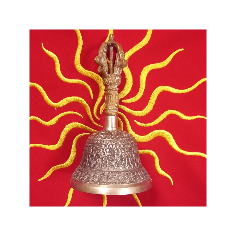CAMPANELLO TIBETANO CON DORJE CM. 14