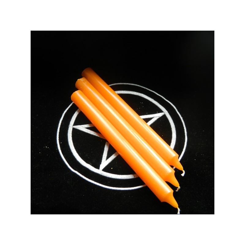 CANDELA ARANCIO CERA D'API 1  PZ