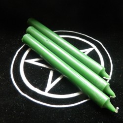 CANDELE VERDI SCURO 16 PZ.