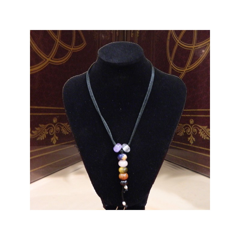 COLLANA 7 CHAKRA BURATTATO