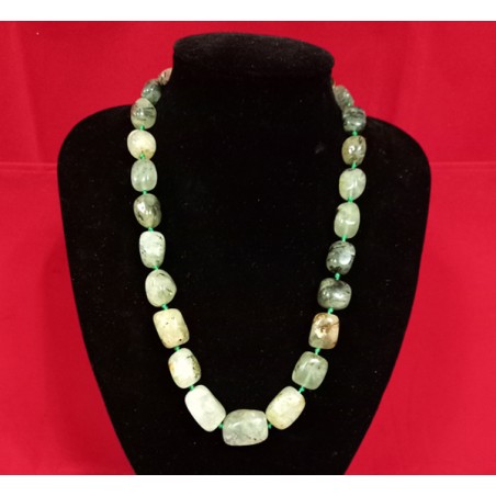 COLLANA IN PREHNITE