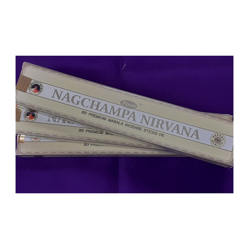 NIRVANA NAGACHAMPA INCENSO SCATOLA DA 12 BASTONCINI