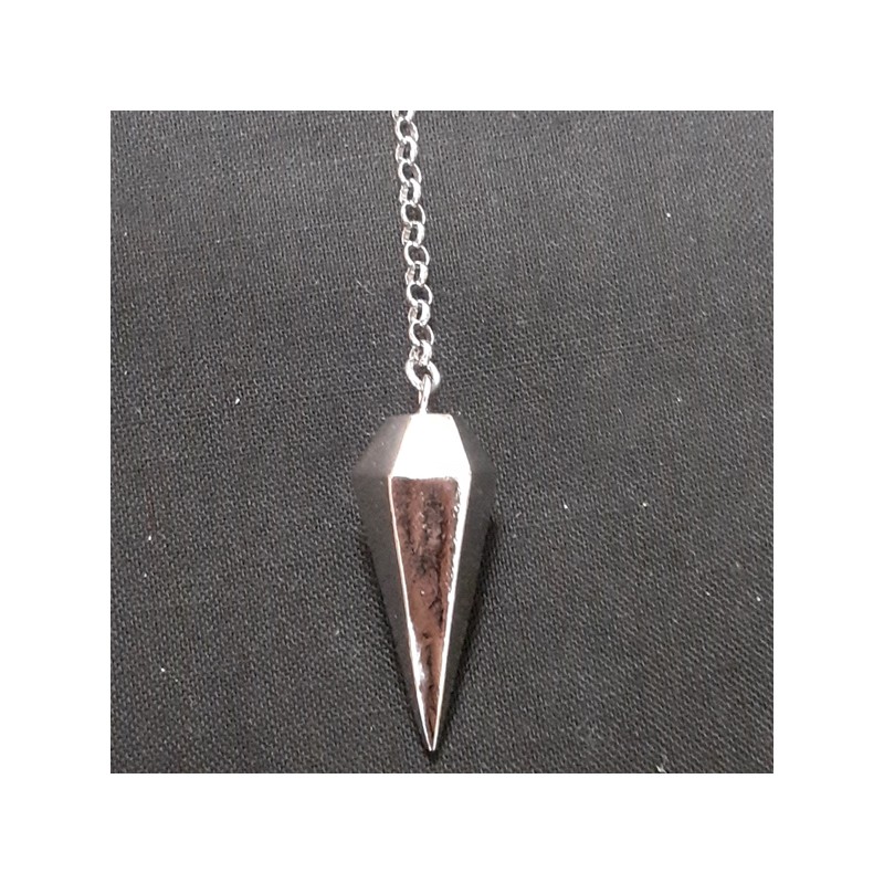 PENDOLO ARGENTO SFACCETTATO