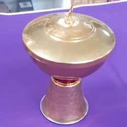 PISSIDE CON ANELLO SMALTATO DORATO