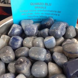 QUARZO BLU BRASILE  BURATTATO 1 PZ