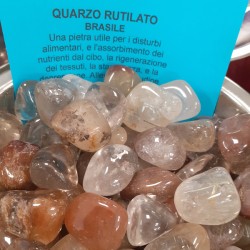 QUARZO RUTILATO BRASILE  BURATTATO 1 PZ