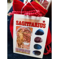 SAGITTARIO BORSETTA CON 4 PIETRE DEDICATE