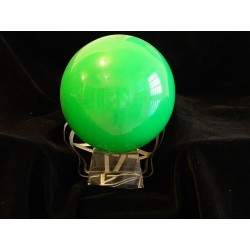 SFERA IN VETRO FOSFORESCENTE VERDE  Ø cm 15