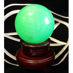 SFERA IN VETRO FOSFORESCENTE VERDE  DIAM. 6