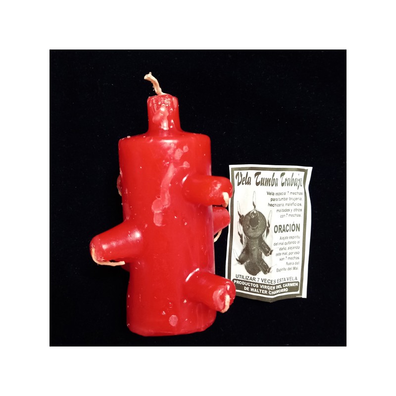 VELON 7 MECHAS TUMBATRABAJO ROSSA PICCOLA H. cm. 12